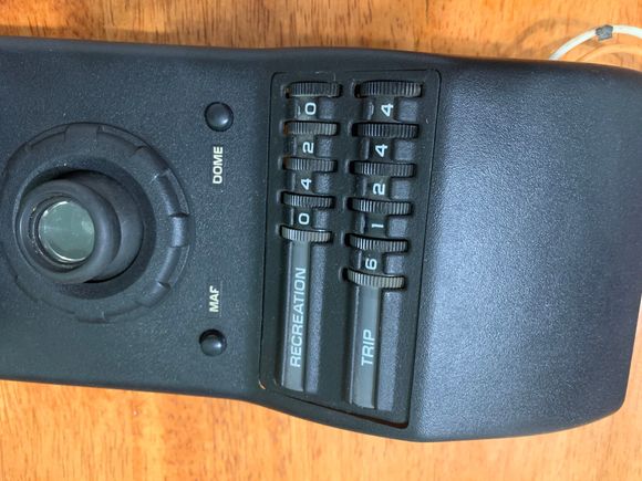 P slightly worn off from the Map light button 