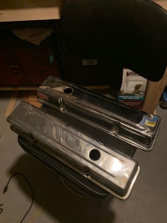 These abc perimeter bolt valve covers are new and in good condition, some smudgy finger prints and stains on them that I’ll clean off before shipping. Can’t remember what brand they are but I got them off summit and they came in a red box. Make me an offer on them