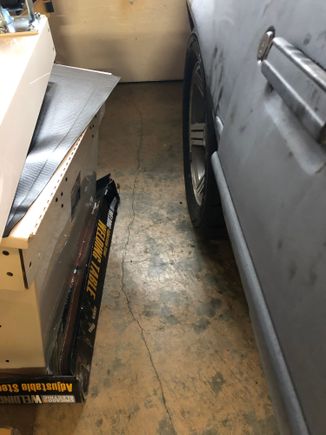 View of passenger side from front of car