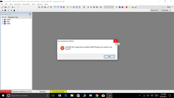 this is the error message
