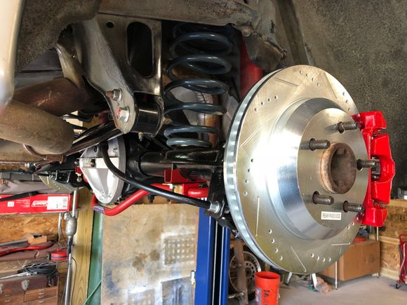 This is a rear brake setup off a 4th gen TA.
