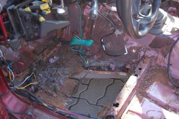 drivers side floor need to be restored.