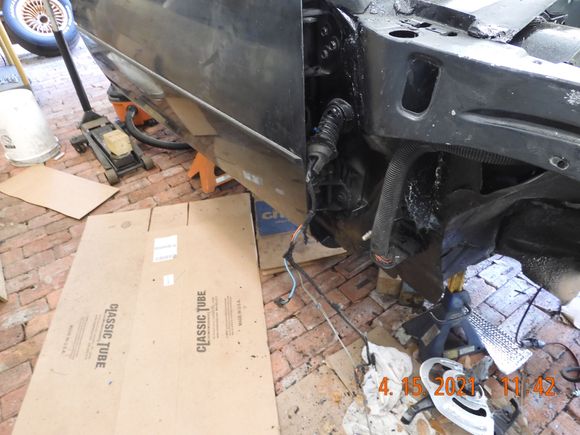 Pulled all electrical from the door.  Just like the video.
