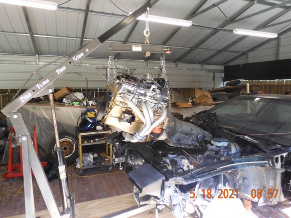 All by myself...trying to prevent damage to a new windshield!  This was a good day.