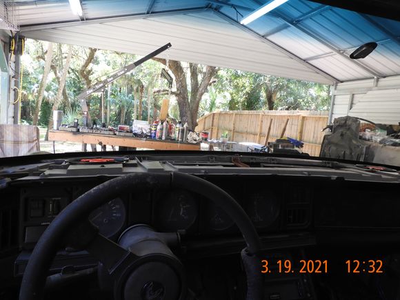 Inside looking out, is just like the recent no-glass view except for the mirror tab!