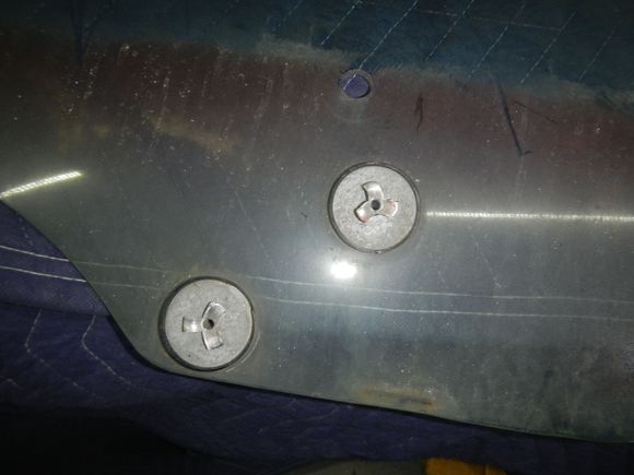 Had to remove the leftover part of the rivets.