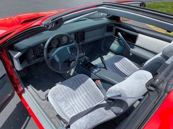 New seat upholstery, carpet, headliner, console