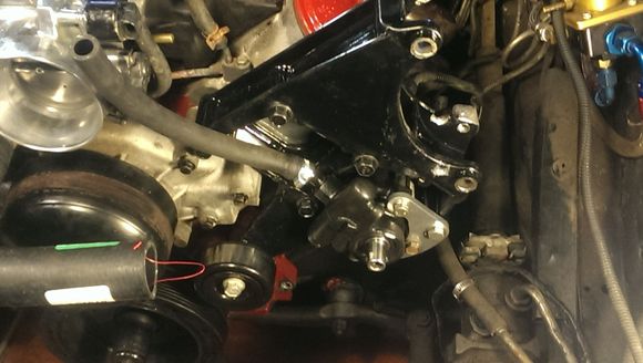 Corvette power steering pump installed