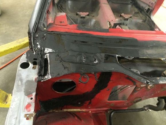 place the top back on, weld it up solid and POR 15 that to seal it.