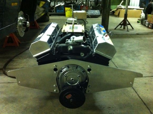 8. Spent 3 hours polishing the engine plate. Hard to see in the picture but it shines great.