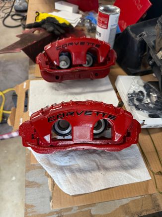 Refinished calipers