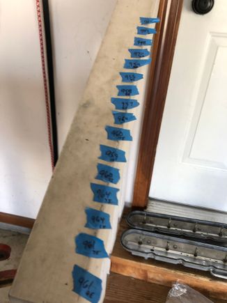 Ended up with 8 different push rod lengths