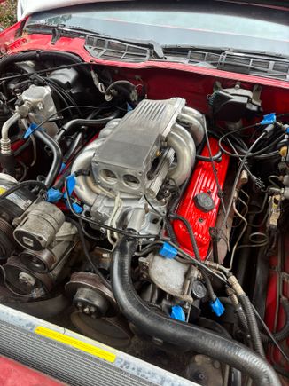 Ok, new fuel injectors, fuel regulator, and TPI back on.   All sensors replaced while I’m at it.
