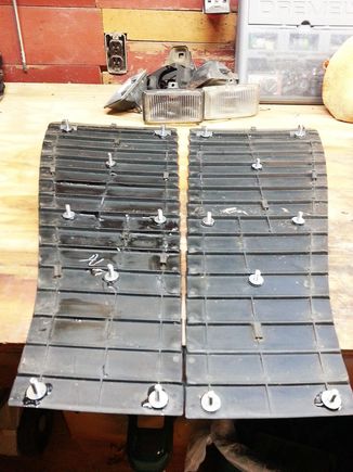 After letting both of the louvers dry undisturbed for a few days.
