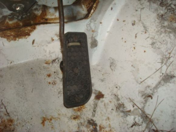 Modified accelerator pedal.