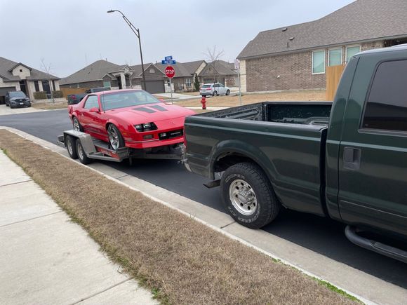 About to be towed home about 2 1/2 hours.