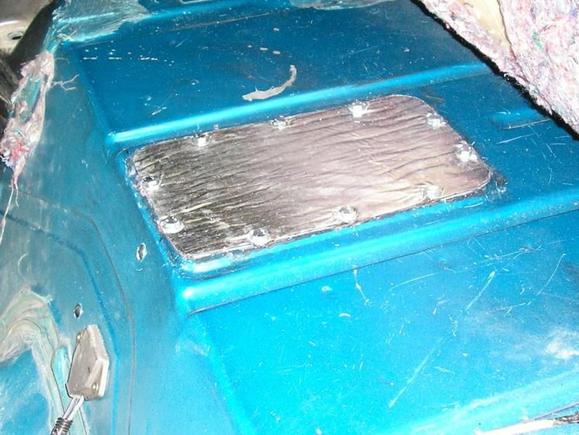 sending unit access panel