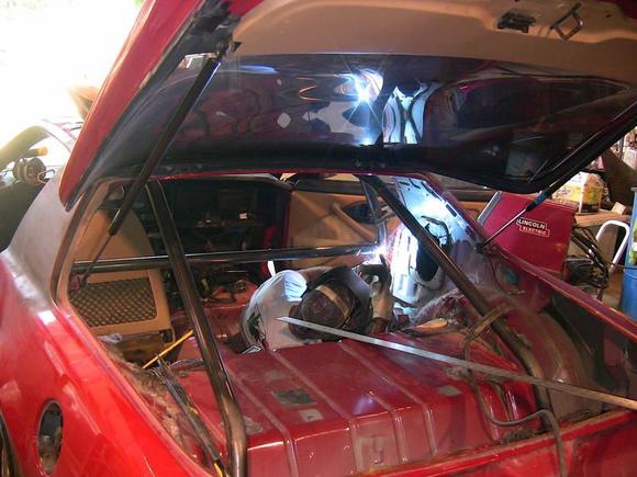 My welder workin on the Cage
