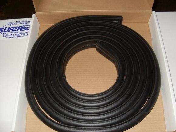 New hatch seal.