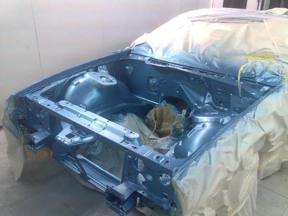 base coat engine bay