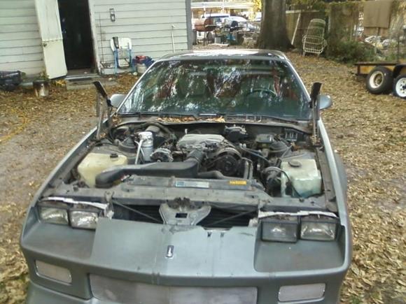 A shot of the soon to be gone V6 power plant