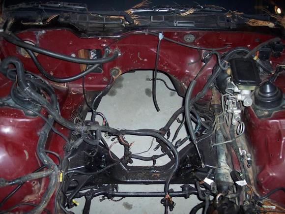 Factory TPI Engine Bay wiring. YUCK!
