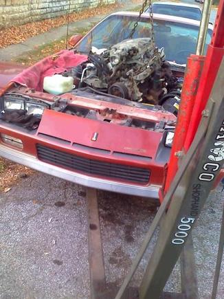 pullin the 2.8 out. rod knocking, and main thumping