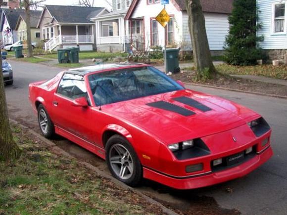 1987 iroc just picked it up  12/2011