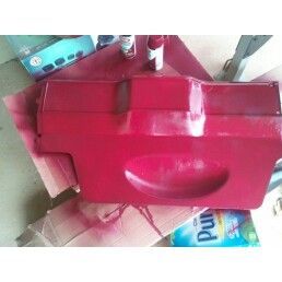 Decided to paint my interior pieces maroon.