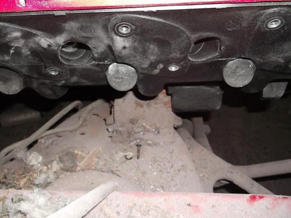 Motor mount location.