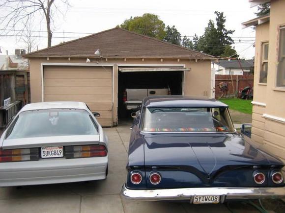 next to my stepdad's 1961 chevrolet belair