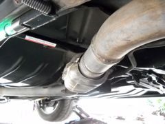Subframe connector, High-Flow cat and 3" Flowmaster Cat back tube