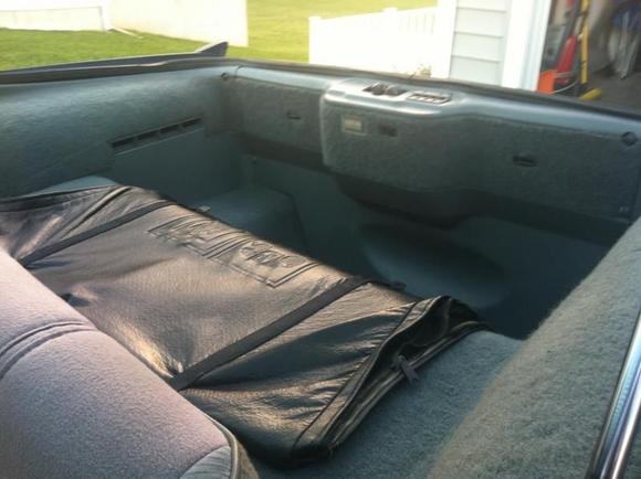 New carpeted rear plastics installed.