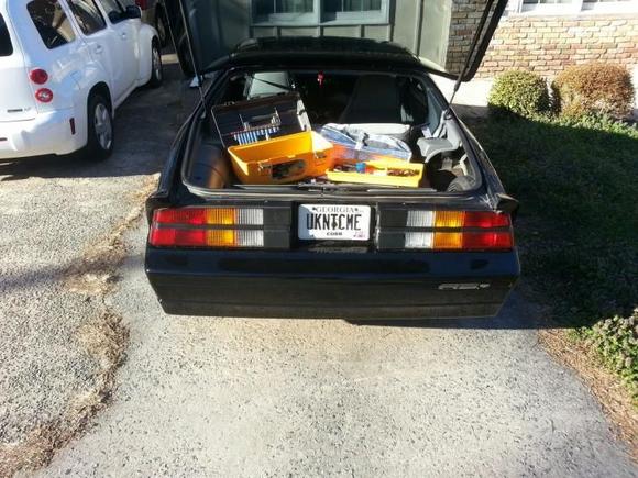 These were my old taillights, I felt they were too much of a reminiscent of the '78-81 Camaro styling. I was wanting to get rid of them for a while.