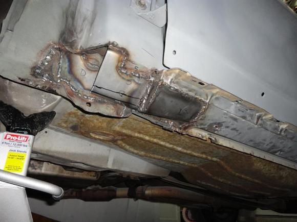 Welding in patch panels