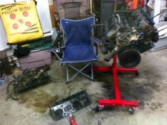 End of the first tear down day.