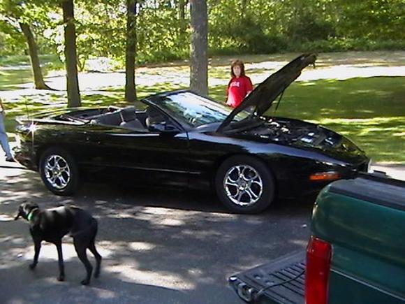 crome american racin rims look good on the car the some 50 series porformance tires