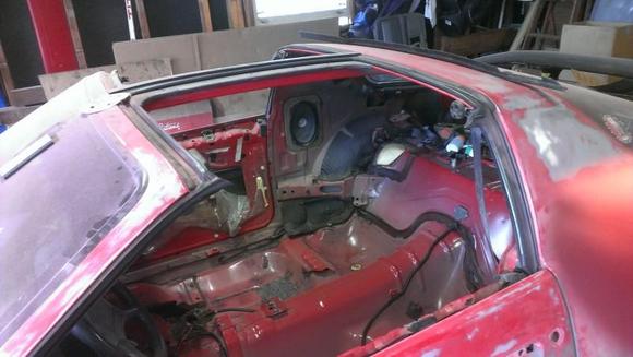 Gutted and getting it ready for primer.
