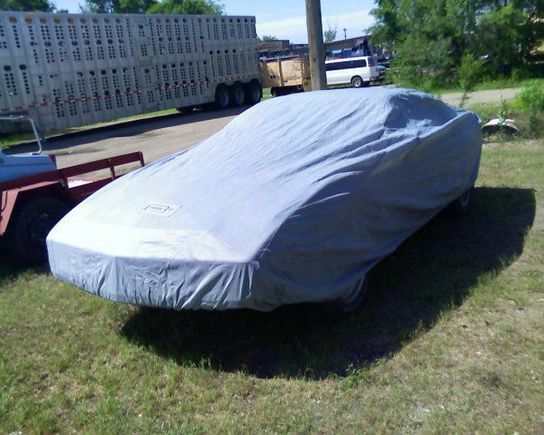 with new car cover