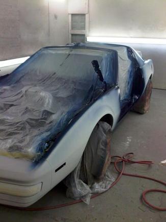Finally, getting the paint