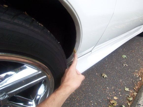 only rist spot on the car