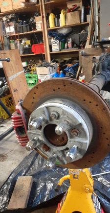 It came with spacers required to install 4th gen Camaro rims in a 3rd gen as well as drilled brake rotors!