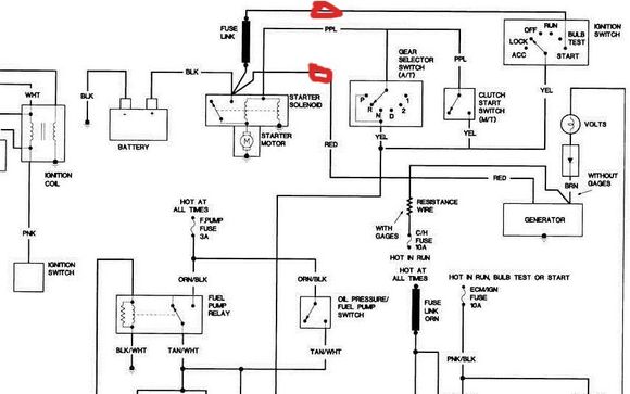 One of the two red wires was toast.  The purple one and the other red one were OK.
