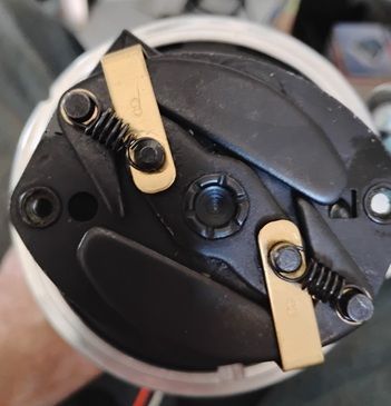 Pertronix. Note the orientation of the weights.