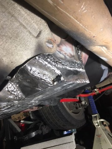 Lowered floor welded in place (Looking towards passenger rear wheel)
