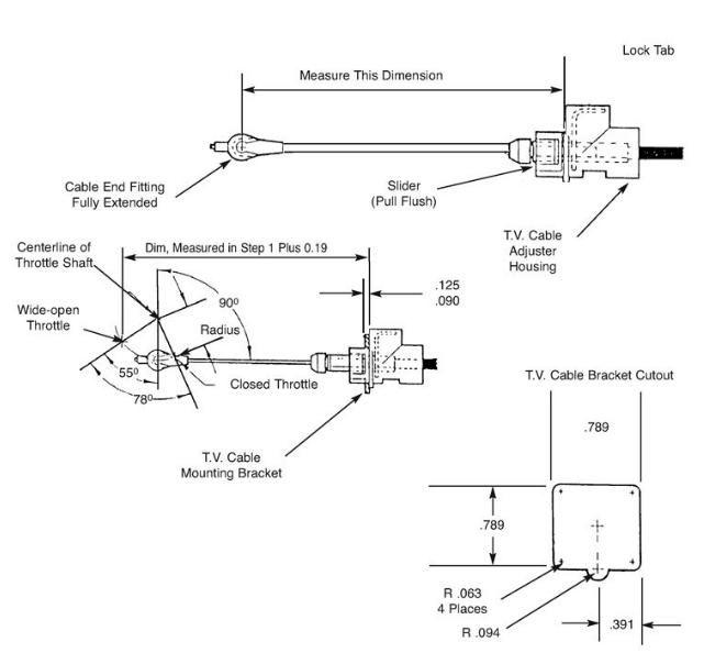 700r4 TV Cable adjustment w/o autoadjuster Third Generation FBody