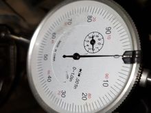 on top of exhaust rocker at pushrod
90' before crank lines up timing marks
