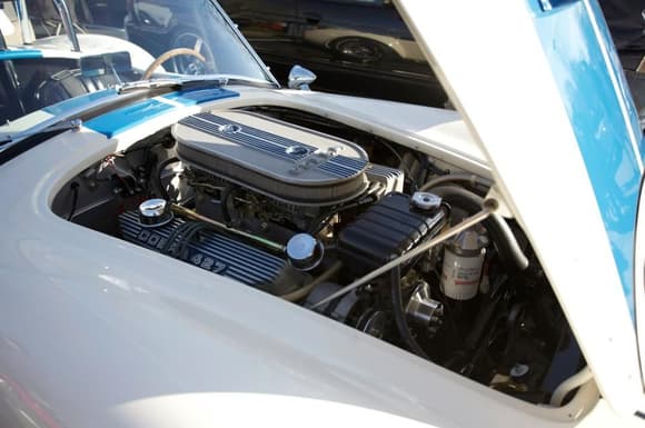 427 Ford with dual 4bbl. carbs.