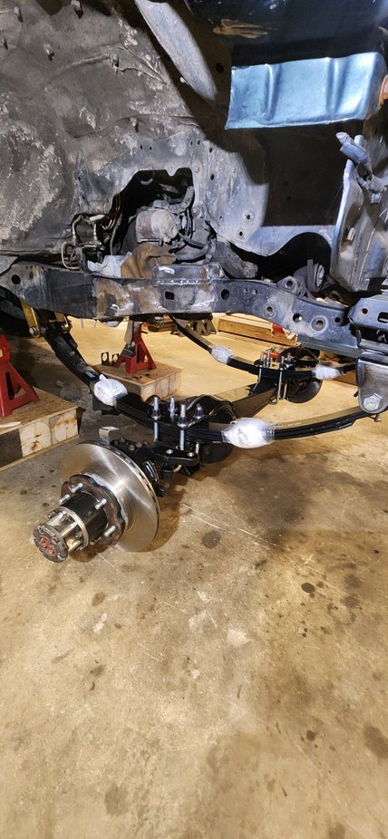 But finally axle is under the truck for now.