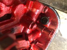 Old oil dip stick hole plugged. 